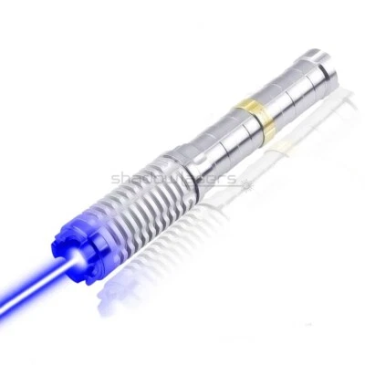 BX9-L 450nm Adjustable Focus Blue Laser Pointer Pen Visible Laser Beam Light - Image 1 of 4