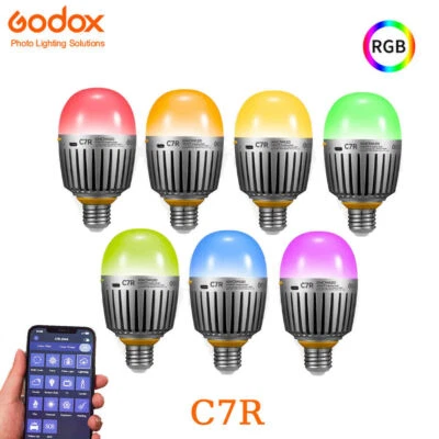 Godox C7R E27 RGBWW Creative Light Bulb 2000K-10000K Adjustable Lighting Tube  - Image 1 of 4