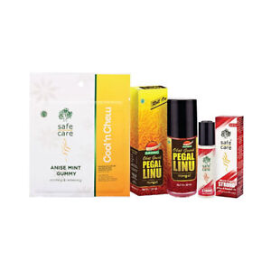 [SAFE CARE] Set A Mint Gummy + Joints Muscle Neck Pain Relief Heat Therapy Oil