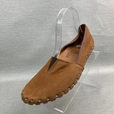 Spring Step Kathaleta Flats Camel Leather Suede Round Toe Notch Vamp Size 10.5 - Image 1 of 4