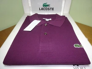 LACOSTE MENS CLASSIC FIT L1212 PETIT PIQUE POLO SHIRT FR9 4XL RRP:-£95 - Picture 1 of 4