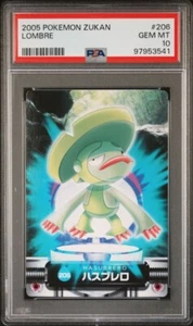 PSA 10 GEM MINT Lombre #206 Carddass Zukan Advanced Gen. Bandai Pokémon POP 2 - Picture 1 of 4