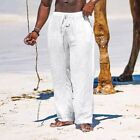 Männer Beach Loose Straight Pants Sport Gym Yoga Drawstring Elastik Hose
