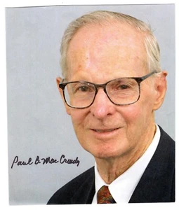 Paul MacCready Human Powered Aircraft Designer Hand Signed Autograph 5.5x6.5 - Picture 1 of 1