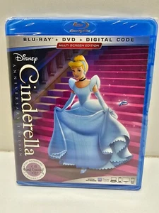 Cinderella Anniversary Edition Blu-ray + DVD + Digital Copy Multi Screen Edition - Picture 1 of 3