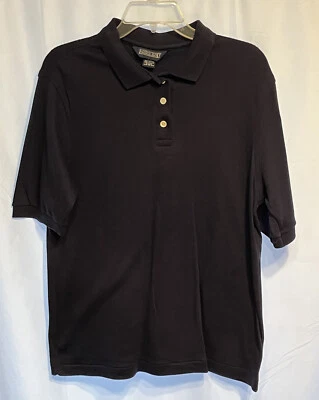 Polo Lands End para mujer mediano (10-12) tejido azul marino liso vintage años 80 Foto 1 de 4