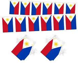 2 Packungen Filipino Philippinen Mini Flagge Banner Schnur klein Miniatur hängend... - Bild 1 von 7