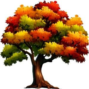30 Custom Autumn Leaves Tree Personalized Address Labels - Picture 1 of 1