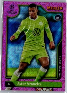2021-22 Merlin Chrom Champions #123 Aster Vranckx rosa Mojo Refraktor #/275 - Bild 1 von 2