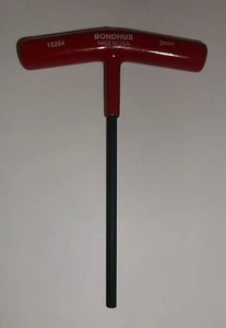 Bondhus Metric T Handle Hex Key, Allen Wrench, Lifetime Warranty - Picture 1 of 1