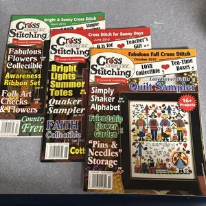 Lote De 3 Revistas Cross Country Stitching Abril, Junio, Octubre 2010 - Imagen 1 de 11