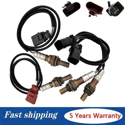 Sensor de oxígeno O2 ascendente+abajo 4 piezas para Audi A6 A4 3,2 L V6 2005 2006 2007 2008 2009 Foto 1 de 4