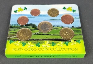 Monedas irlandesas selladas colección de monedas de euro €1 50c 20c 10c 5c 2c 1c fechadas 2002-2005 - Imagen 1 de 12