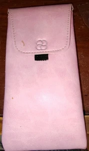 Estuche de cuero para gafas rosa bebé - Imagen 1 de 2