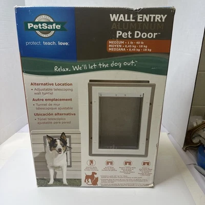 PetSafe Wall Entry Aluminum Pet Door - Medium - PPA11-10916 - NIB - Image 1 of 4