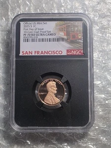 2025 S Lincoln Cent 1C NGC PF70 RD Ultra Cameo First Day Of issue Penny , FDI - Picture 1 of 5