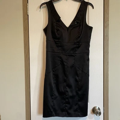 XOXO Pequeño Vestido Negro Cóctel Talla 9/10 Bodycon Mini Funda Lápiz Oficina Sirena Foto 1 de 4