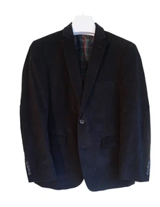 US POLO ASSOCIATION Herren 38 S Schwarz Cord Ellenbogen Patch Blazer Sport Mantel - Bild 1 von 4