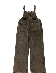 Damen Overall Loose Fit Denim Jumpsuit verstellbare Träger weites Bein Jeanslatz XXL - Bild 1 von 6