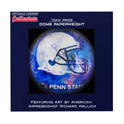 Penn State Nittany Lions Glass Domed Paperweight [NEW] Desk Office Paper Weight Cover