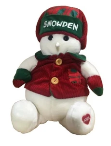 Muñeco de nieve de Navidad de peluche Snowden Target 1998 23" decoración de coleccionista de vacaciones - Imagen 1 de 7