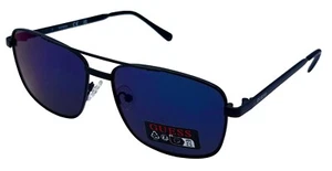 Guess Sunglass Mens Black Metal Aviator, Smoke Mirror Lens GO00024. 1C - Bild 1 von 12