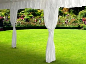Elegante 10 Fuß Polyester Baldachin Zelt Bein Vorhänge für Veranstaltungen 2er-Pack - Bild 1 von 4