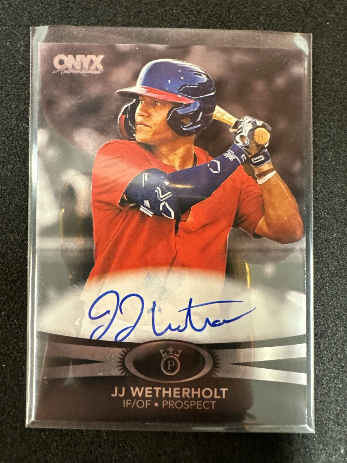 2023 ONYX PREMIUM JJ WETHERHOLT ON CARD AUTO #45/50 SILVER PARALLEL