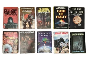 Vintage Sci-Fi Fantasy Hardcover Book Lot of 10 Very Good 70's & 80's - Bild 1 von 20
