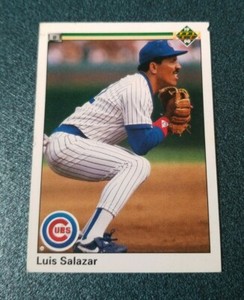 1990 Upper Deck Baseball Card #6 Luis Salazar - Chicago Cubs 
