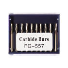 10-100* Usa Round Carbide Burs For Friction Grip High Speed Fg 557 558 701 702