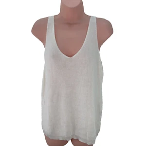Vero Moda Knit Vest Top, Slim Fit, Size XL, Snow White - Picture 1 of 14