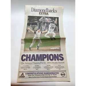 Diamondbacks 2001 World Series Champions Newspaper - Picture 1 of 3