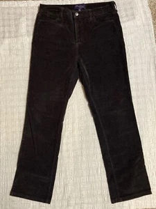 NYDJ Not your Daughter's Jean Size 12 Black Corduroy Stretch - Picture 1 of 7