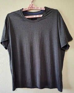 HANES X-TEMP Men's XL Short Sleeve T-Shirt Gray Crew Neck Tagless SHIPS FREE - Picture 1 of 6
