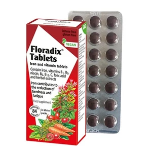 Floradix Iron and Vitamin Tablets - 84 Tablets - Picture 1 of 3