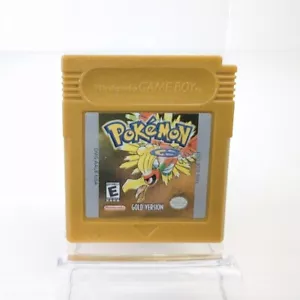 Pokemon Gold Version Game Boy Color AUTHENTIC Videogame USA Version NEW Battery - Imagen 1 de 7