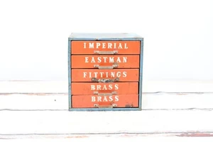De colección Imperial Eastman 5 Cajones Piezas Caja Latón Piezas Cajones Caja de Herramientas Imperial - Imagen 1 de 12