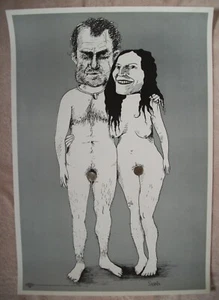 Vtg Original 1968 Richard & Pat Nixon as Hippies? Naked Nude Electric Fetus - Picture 1 of 8