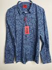 Hugo Boss Red Label Ero3-W Extra Slim Fit Casual Shirt NWT Blue Cotton Jersey