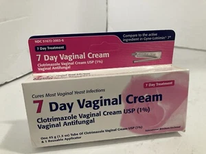 7 Day Vaginal Antifungal 1%USP Cream (PACK OF 1) -Exp: 09/25 - Picture 1 of 3