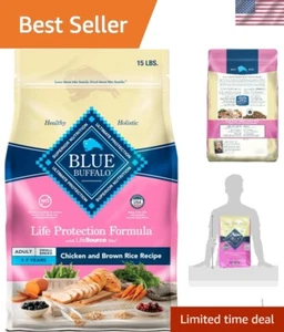 Nutrition-Rich 15-lb Small Breed Dog Kibble - Grain-Free Chicken & Rice Formula - Picture 1 of 13