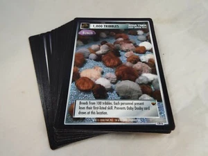 STAR TREK CCG THE TROUBLE WITH TRIBBLES KOMPLETTSATZ 21 SELTENE KARTEN - Bild 1 von 4