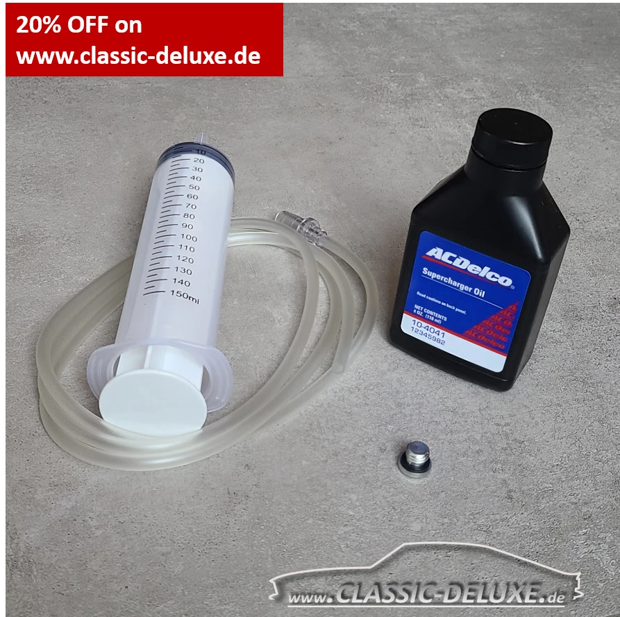 Eaton M45, M62, M65 Kompressor-Öl-Wechsel-Kit 118 ml Mercedes AC-Delco 10-4041 - Bild 1 von 1