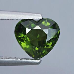 Rare 2.81Cts Natural Green Zircon Heart Shape Loose Gemstone