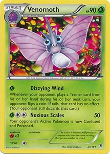 Venomoth 2/119 XY Phantom Forces RARO PERFECTO ¡COMO NUEVO! Pokémon - Imagen 1 de 1