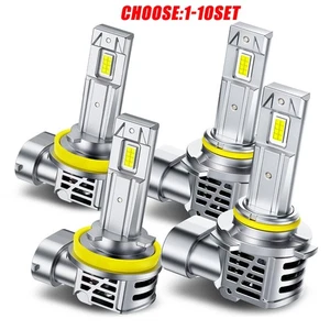 AUXITO 9005 H11 LED Headlight Bulbs 6500K White High Low Beam Combo 4-40X - Picture 1 of 27