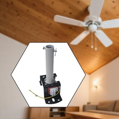 Ceiling Fan Mounting Bracket Install Kit Sturdy Fan Hanger Accessories Set Metal - Image 1 of 4