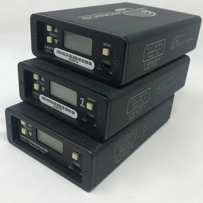 Lot of 3 Lectrosonic UHF IFB / IFBT4 Transmitters 665.6-691.1 / 537.6-563.1MHz - Image 1 of 4