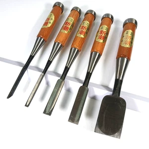 "Unused" Japanese Tataki Nomi Striking Chisel 5 pac Shin-chō 新潮 Japan / AJ0313T - Picture 1 of 20